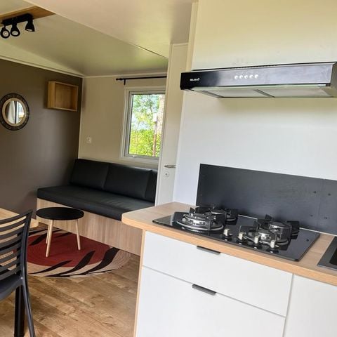 Mobile home 4 persons - Homeflower Premium 29m² (4pers) 2CH +SDB+WC +TV + LV - Canal view