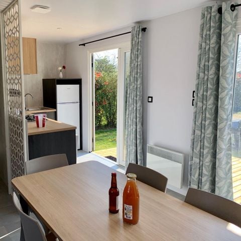 Mobile home 6 persons - PREMIUM 40m² - (6pers) 3 bedrooms + 2 bathrooms + 2 WC + TV +LV + BBQ + Terrace
