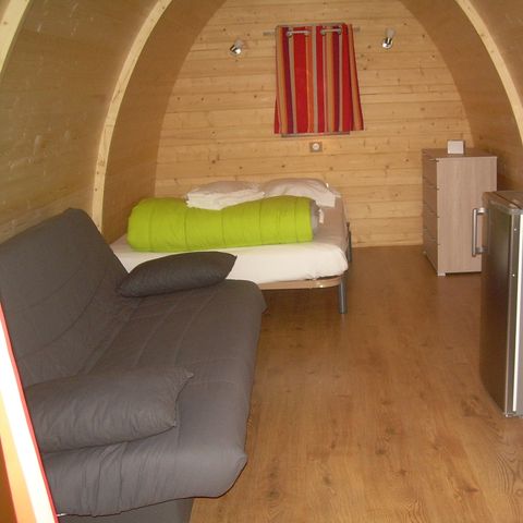 Chalet 4 personen - Chalet Insolite 19m² (1 kamer) - zonder sanitair + Airco (M/S) 2/4 pers