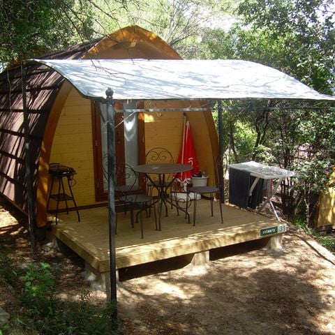 Chalet 4 Personen - Chalet Insolite 19m² (1 Schlafzimmer) - ohne Sanitäranlagen + Klimaanlage (M/S) 2/4 pers.