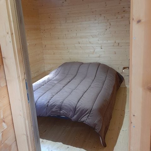 Chalet 4 personen - Chalet Bois Nature Confort 25m² (2ch - 4 pers) + Airconditioning ( S )