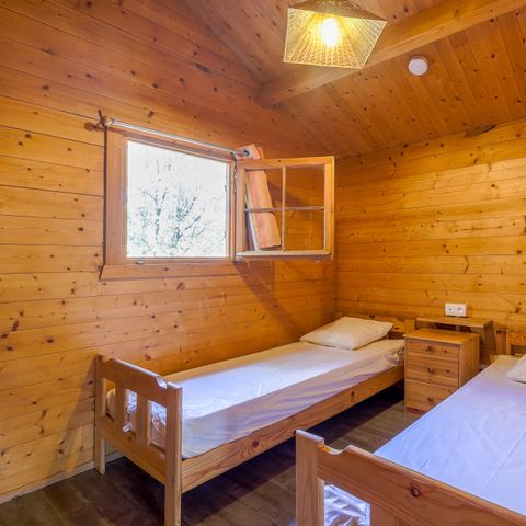 CHALET 6 Personen - Holzchalet Nature Confort 38m² - (2 Schlafräume - 6 Pers.) + Klimaanlage (M/S )