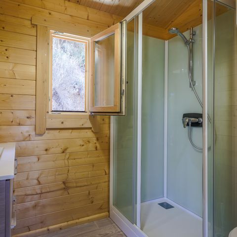 Chalet 4 persons - Chalet Nature Confort 25 m² with air-conditioning (M) sleeps 4
