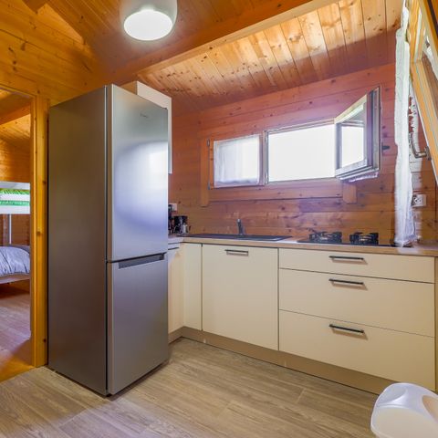 CHALET 4 personnes - Chalet Bois Nature Confort 25 m² avec clim (M) 4 pers