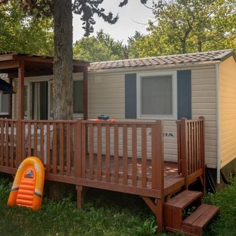 BUNGALOW 6 personnes - Mobil-home | Comfort | 3 Ch. | 6 Pers. | Terrasse surélevée | Clim.