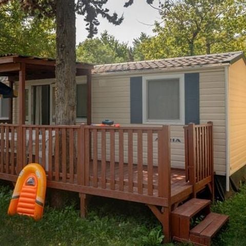 Stacaravan 6 personen - Mobile-home | Comfort | 3 Slaapkamers | 6 Pers. | Verhoogd terras | Airconditioning