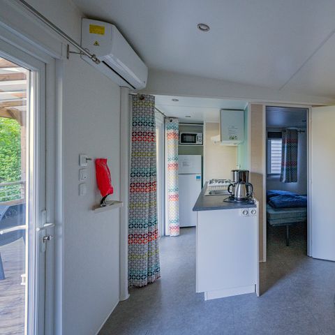 MOBILHOME 6 personas - Confort | 2 Dormitorios | 4/6 Pers | Terraza elevada | Aire acondicionado