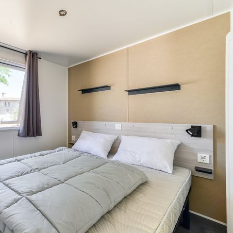 MOBILHOME 6 personas - Premium | 2 Dormitorios | 4/6 Pers. | Terraza elevada | Aire acondicionado.