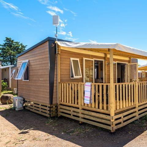 MOBILHOME 6 personas - Premium | 2 Dormitorios | 4/6 Pers. | Terraza elevada | Aire acondicionado.