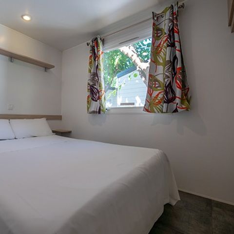 MOBILHOME 6 personas - | Comfort XL | 2 Dormitorios | 4/6 Pers. | Terraza elevada | Aire acondicionado | TV