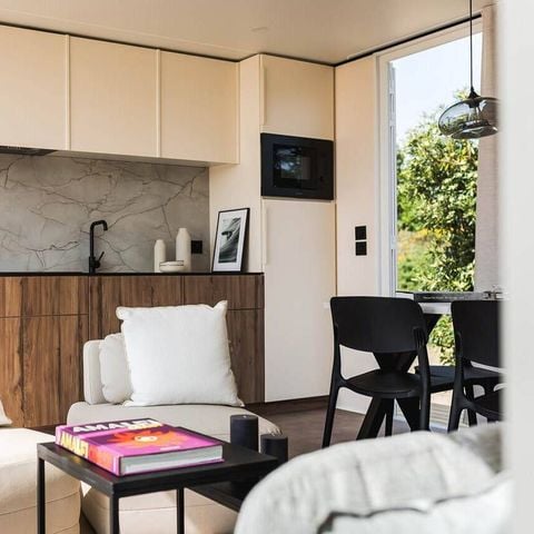 MOBILHOME 4 personas - Confort | 2 Dormitorios | 4 Pers | Terraza elevada | Aire acondicionado