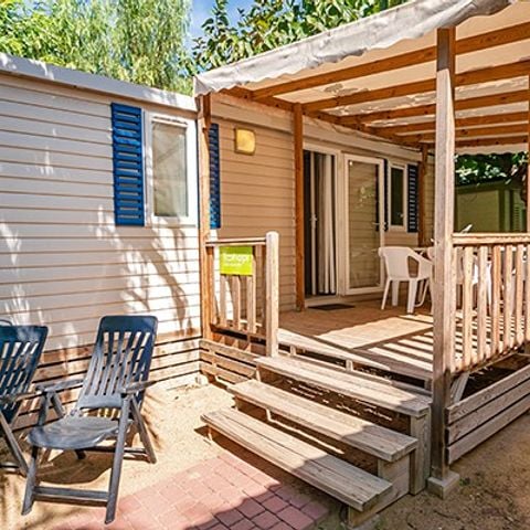 MOBILE HOME 6 people - Comfort XL | 3 Bedrooms | 6 Pers | Raised terrace | Air conditioning