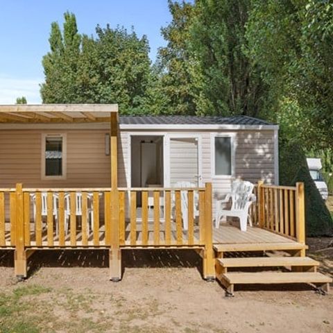 Mobilheim 4 personen - Comfort | 2 Zi. | 4 Pers. | Erhöhte Terrasse | Klim.