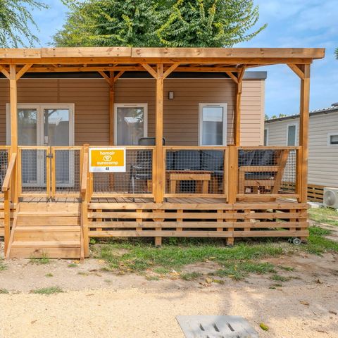 MOBILE HOME 6 people - Mobile-home | Premium | 3 Bedrooms | 6 Pers. | Raised terrace | Air-con.