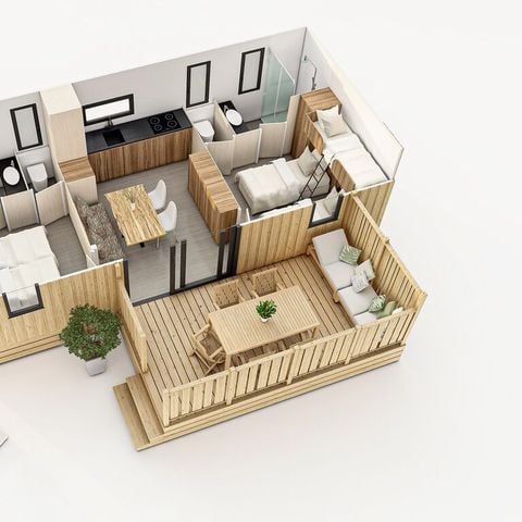 Stacaravan 5 personen - SunLodge Babul