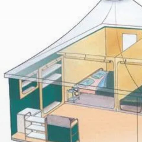 Bungalowtent 5 personen - Zonder sanitair