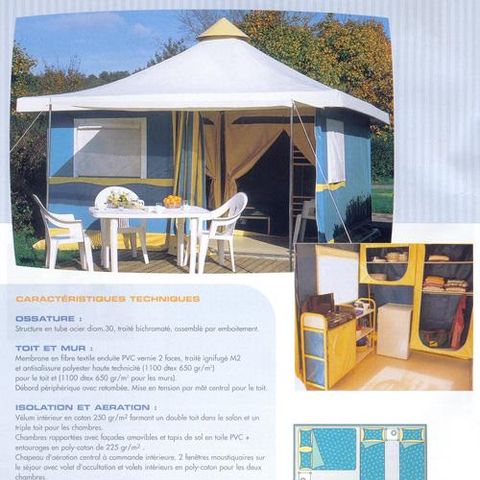 Bungalowtent 5 personen - Zonder sanitair