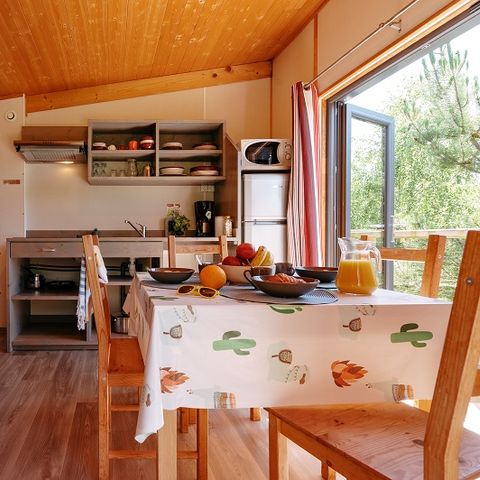 MOBILHOME 4 personnes - Cottage sur pilotis PREMIUM - 2 chambres
