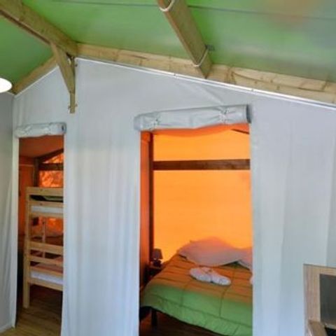 TIENDA DE LONA Y MADERA 5 personas - Confort Safari