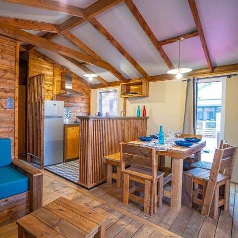 Stacaravan 5 personen - Cabane Lodge VIP - 2 slaapkamers