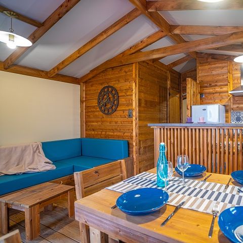 Stacaravan 5 personen - Cabane Lodge VIP - 2 slaapkamers