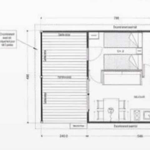 Chalet 4 Personen - Confort PREMIUM 28 m² - 2 Zimmer