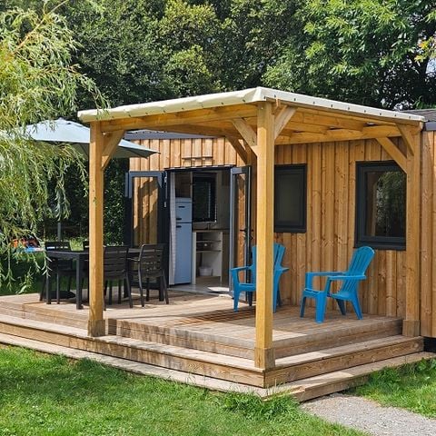 Stacaravan 4 personen - hut met 2 slaapkamers