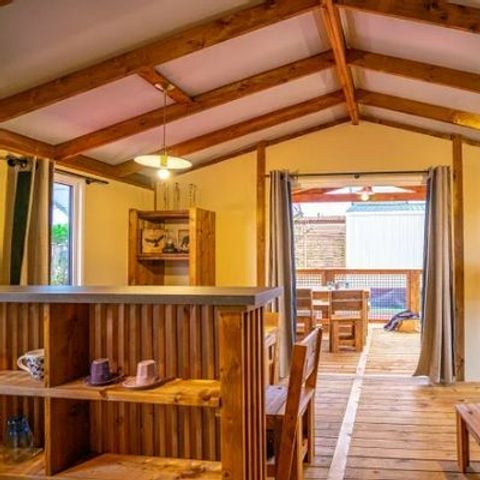 Mobilhome 5 personnes - Cabane Lodge VIP 3 Pièces