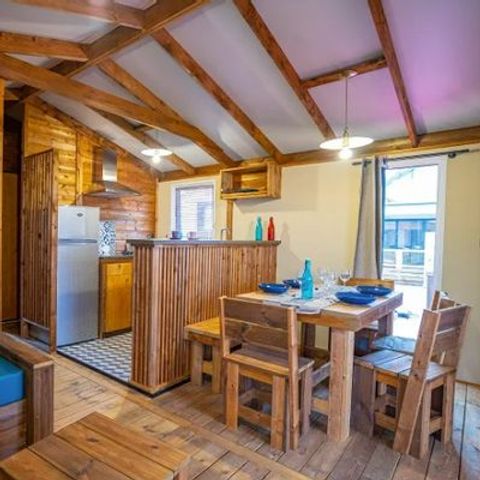 Mobilhome 5 personas - Cabane Lodge VIP 3 Habitaciones