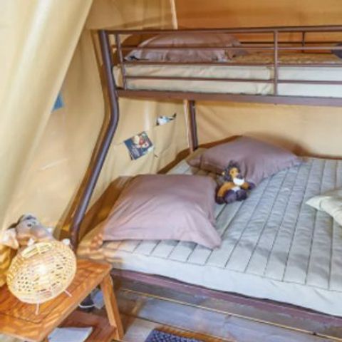 Safaritent 5 personen - Ecolodge Bali 3 Kamers zonder sanitair en zonder watervoorziening