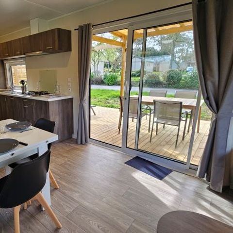 Mobile home 4 persons - SWEET HOME 40m² (2 bedrooms - 1 bathroom - Air conditioning) semi-covered terrace 27m² New for 2024