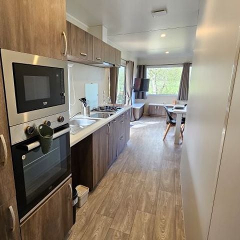 Stacaravan 4 personen - SWEET HOME 40m² (2 kamers - 1 badkamer - Airconditioning) halfoverdekt terras 27m² Nieuw voor 2024