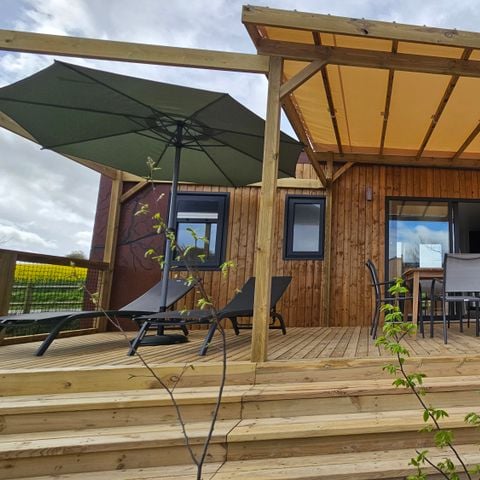 MOBILHOME 6 personnes - ELEGANCE 40m²  (3 chambres - 2 SDB - Climatisation) terrasse 27m² - Nouveauté 2024