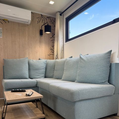 Mobilheim 6 personen - ELEGANCE 40m² (3 Schlafzimmer - 2 Bäder - Klimaanlage) Terrasse 27m² - Neuheit 2024