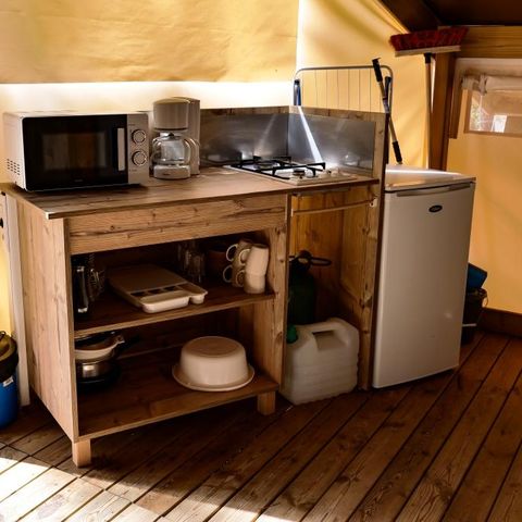 Tienda de lona y madera 4 personas - TENTE LODGE - Les Yuccas | 4 pers. 2 bdrms.