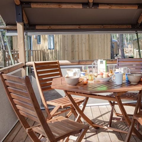 Tente en toile et en bois 6 personnes - LODGE CONFORT Kenya | 6 pers. 2 ch.
