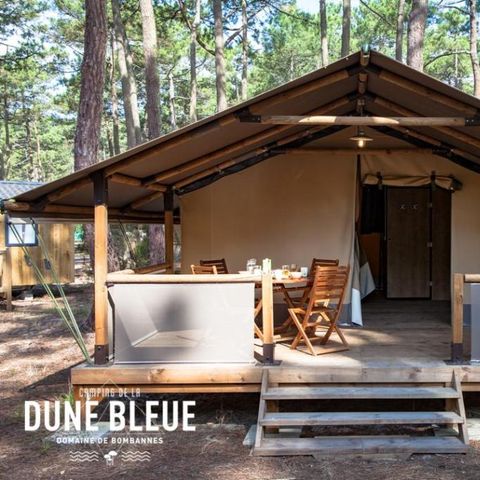 TIENDA DE LONA Y MADERA 5 personas - LODGE CONFORT Victoria | 5 pers. 2 bdrms.