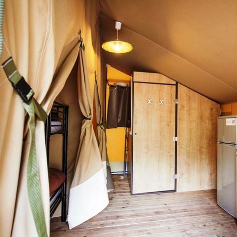 Tente en toile et en bois 5 personnes - LODGE CONFORT Victoria | 5 pers. 2 ch.