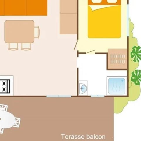 Mobilhome 6 personnes - Classic XL | 2 Ch. | 4/6 Pers. | Terrasse