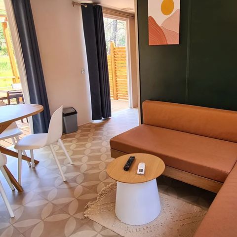 MOBILHOME 5 personnes - NEW 2023 ! Cottage MAGNOLIA + jacuzzi 32m² (2 chambres)