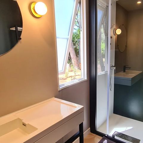 CASA MOBILE 6 persone - NUOVO 2023 ! Cottage MAGNOLIA + jacuzzi 32m² (2 camere)