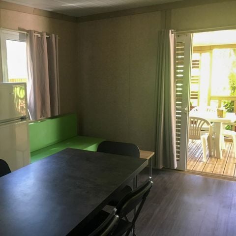 Chalet 7 persons - Chalet VEGA 32m² (2 bedrooms), sofa bed in the living room