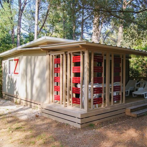 CHALET 7 personas - Chalet VEGA 32m² (2 habitaciones), sofá cama en el salón