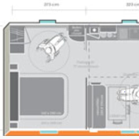 Mobile home 6 persons - Mobil Home PMR Ty Lok 3 Rooms 4/6 People + TV
