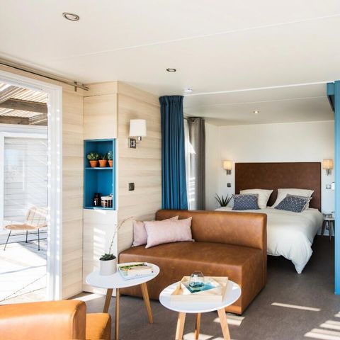 Mobilheim 2 Personen - Mobil Home Ty Latz Lac 2 Zimmer 2 Personen + TV