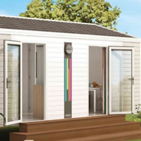 Mobilheim 3 Personen - Mobil Home Ty Ker Solo 2 Zimmer 2/3 Personen + TV