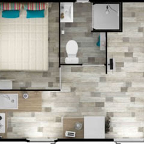 MOBILE HOME 3 people - Mobil Home Ty Ker Solo 2 Rooms 2/3 People + TV