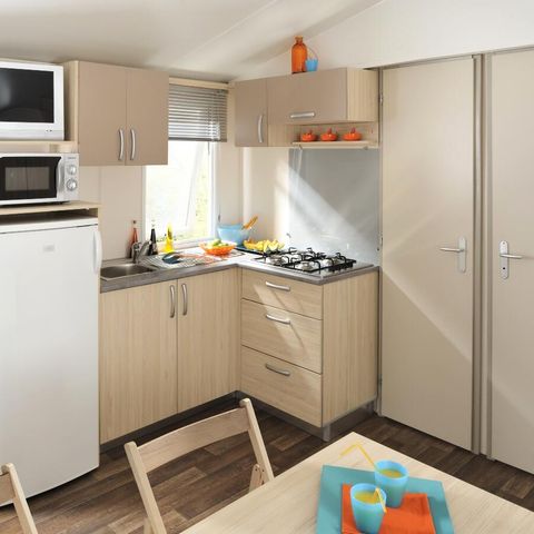 MOBILHOME 6 personnes - Mobil Home Ty Bihan 4 Pièces 6 Personnes + TV