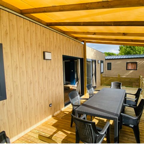 Stacaravan 6 personen - Stacaravan Ty Brehat Lac BMH 4 Kamers 6 Personen Airconditioning + TV