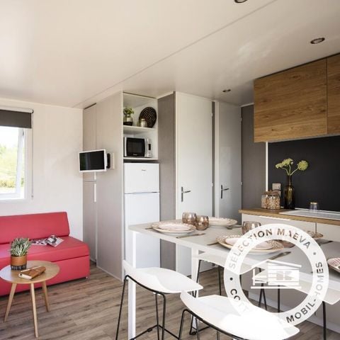 BUNGALOW 6 personnes - Mobil Home Ty Brehat Lac BMH 4 Pièces 6 Personnes Climatisé + TV